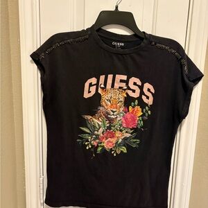 Guess Charcoal Crew Neck T-Shirt